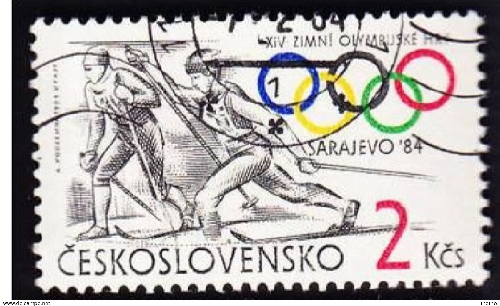 TCHECOSLOVAQUIE - Ski De Fond. Jeux Olympiques De Sarajevo - Usados