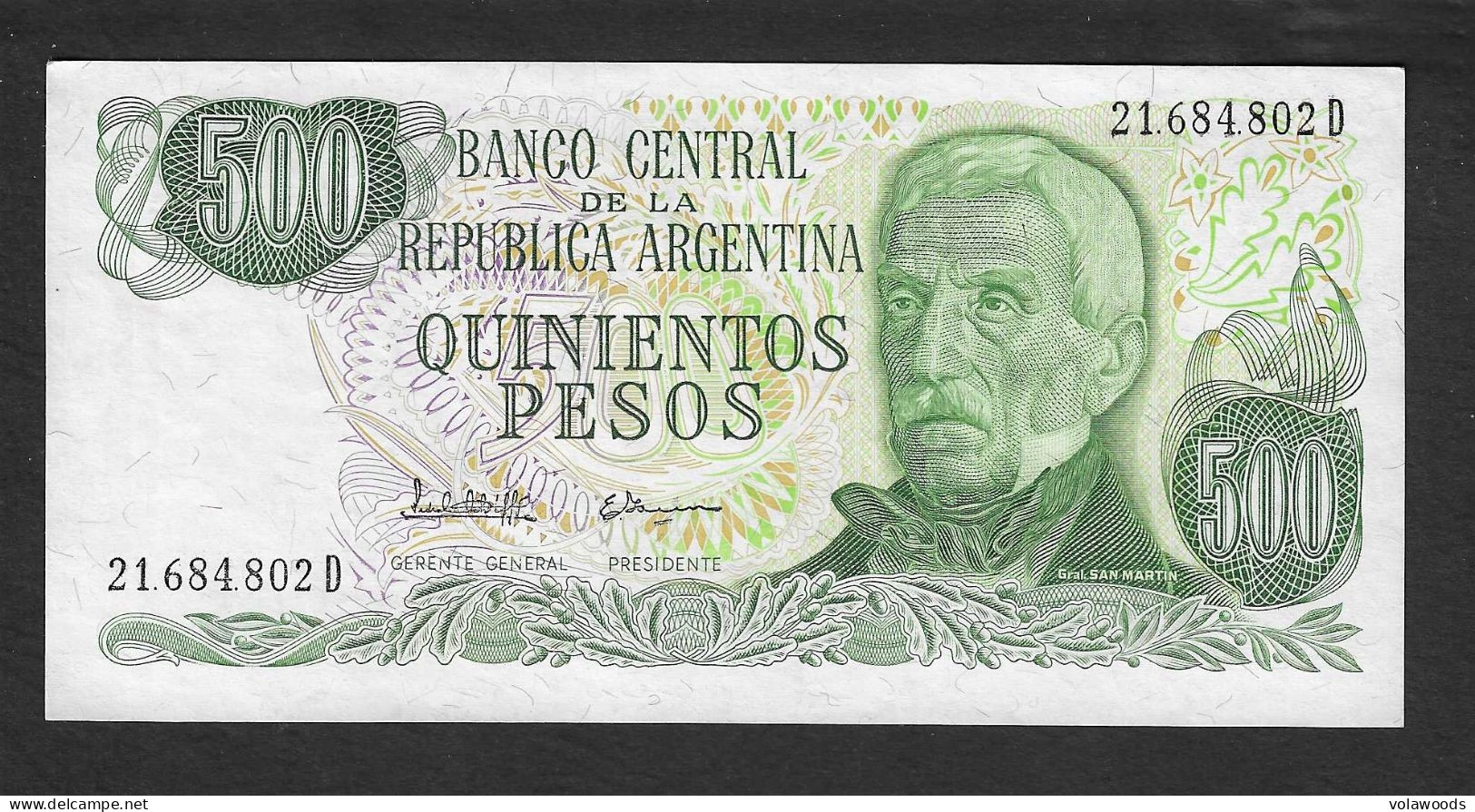 Argentina - Banconota Non Circolata FdS UNC Da 500 Pesos P-303c - 1982 #19 - Argentine