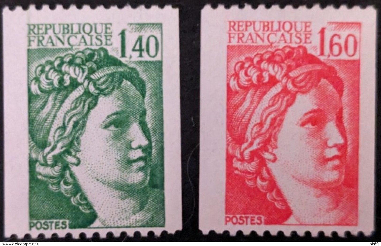 2157a & 2158a **Sabine Avec N° Rouge - Neufs