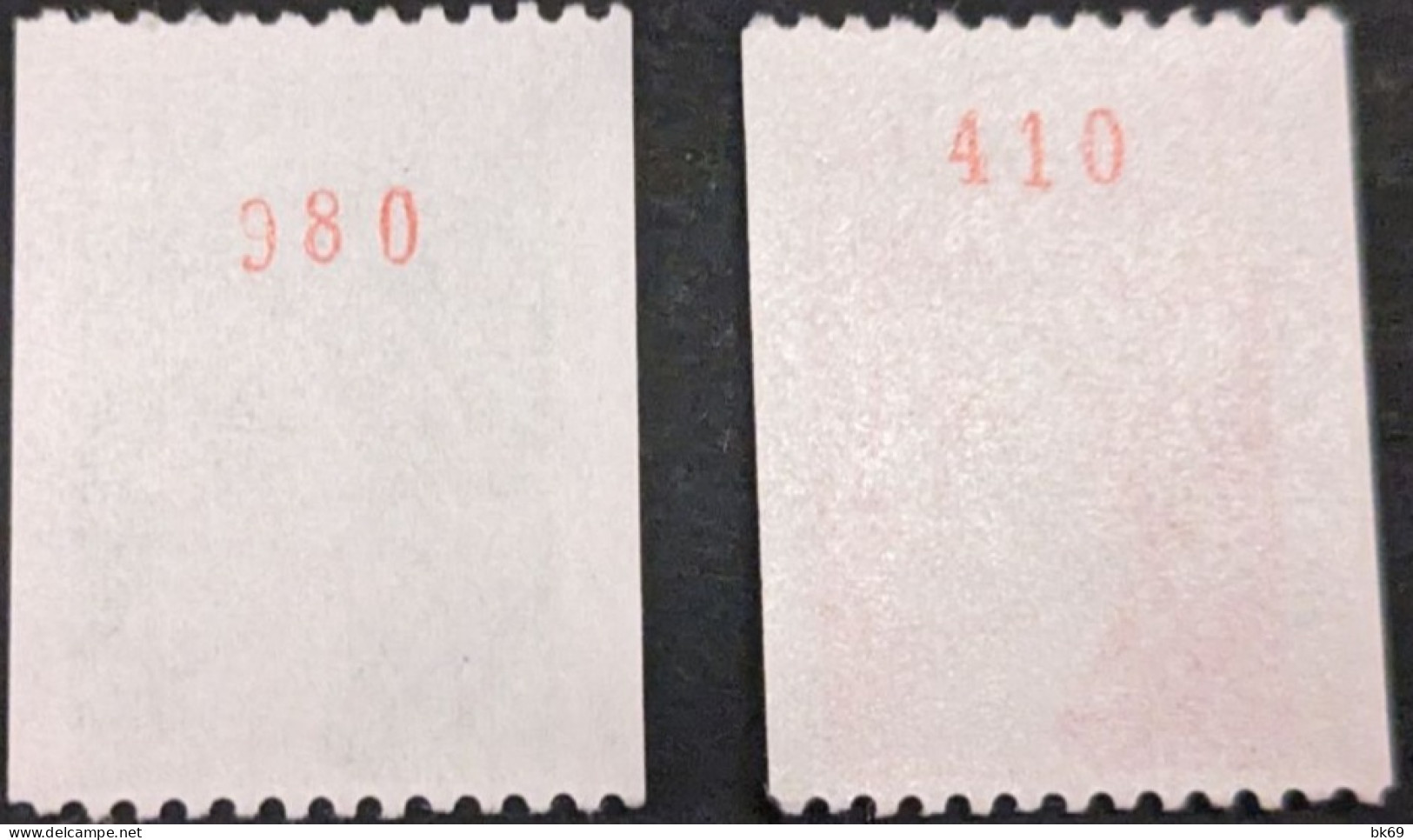 2157a & 2158a **Sabine Avec N° Rouge - Unused Stamps