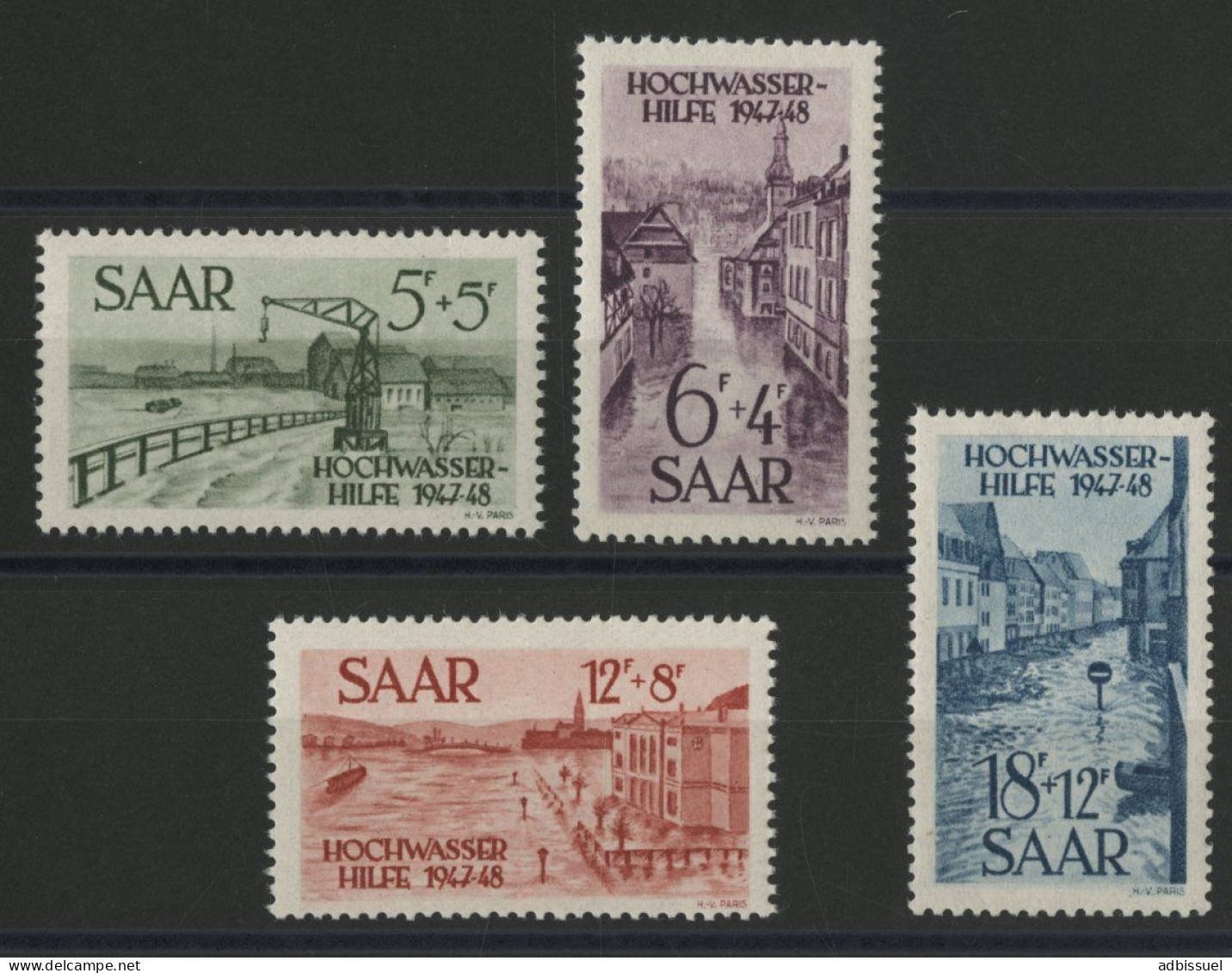 SARRE N° 244 à 247 (Mi 255 à 258) Neufs ** (MNH) Cote 35 € TB - Ongebruikt