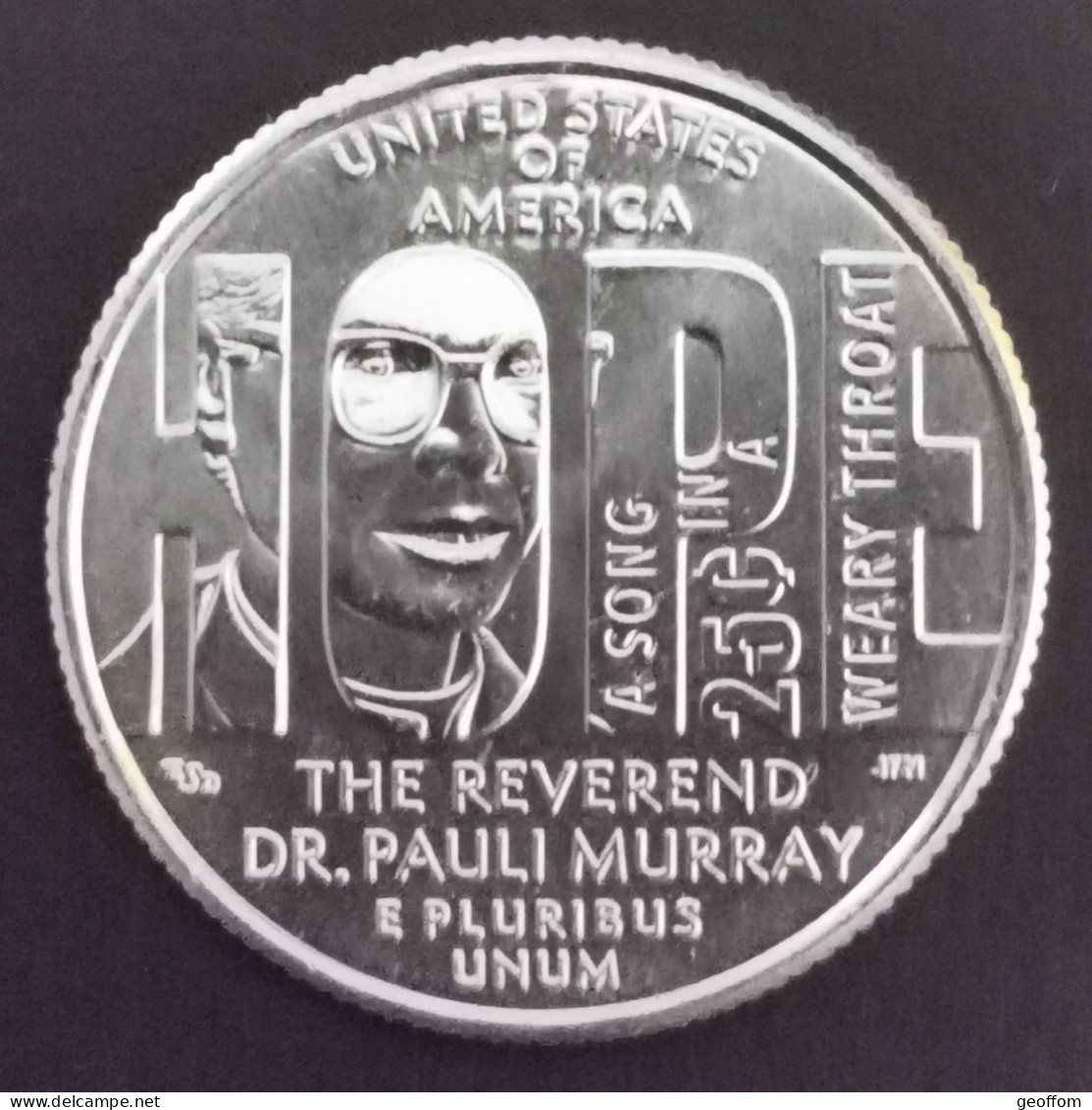 Quarter Dollar USA Révérend Dr Pauli MURRAY - 2024 D - LIBERTY - American Woman - Sin Clasificación