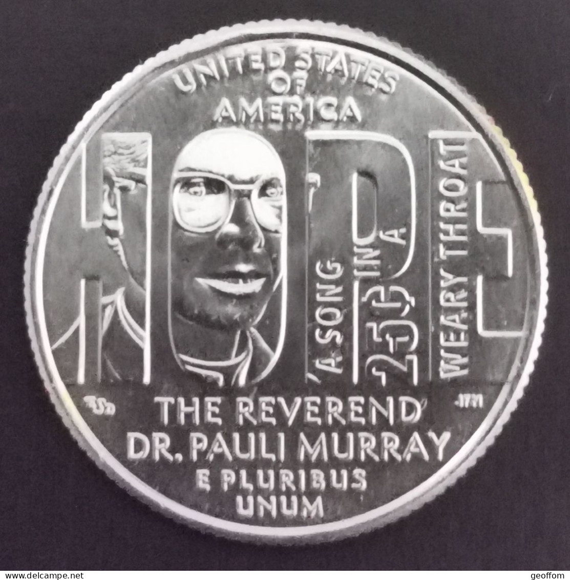 Quarter Dollar USA Révérend Dr Pauli MURRAY - 2024 D - LIBERTY - American Woman - Ohne Zuordnung
