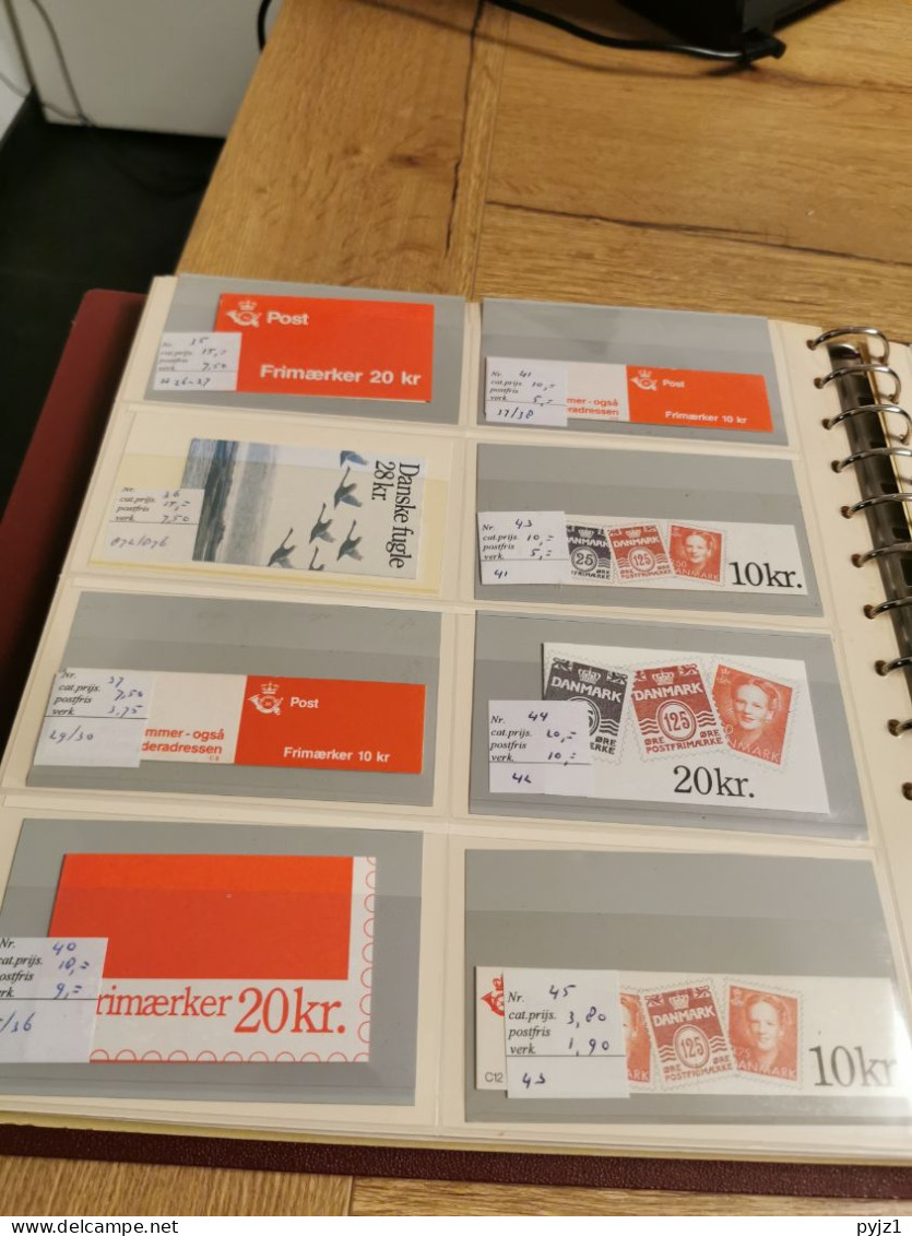 Denmark booklets in dealers display book postfris**