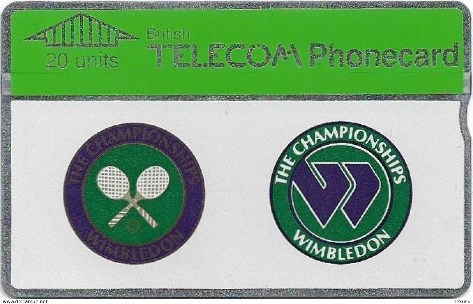 UK - BT - L&G - BTC-025 - Wimbledon Tennis 1990, 05.1990 - 025C - 20U, 24.800ex, Mint - BT Commemorative Issues