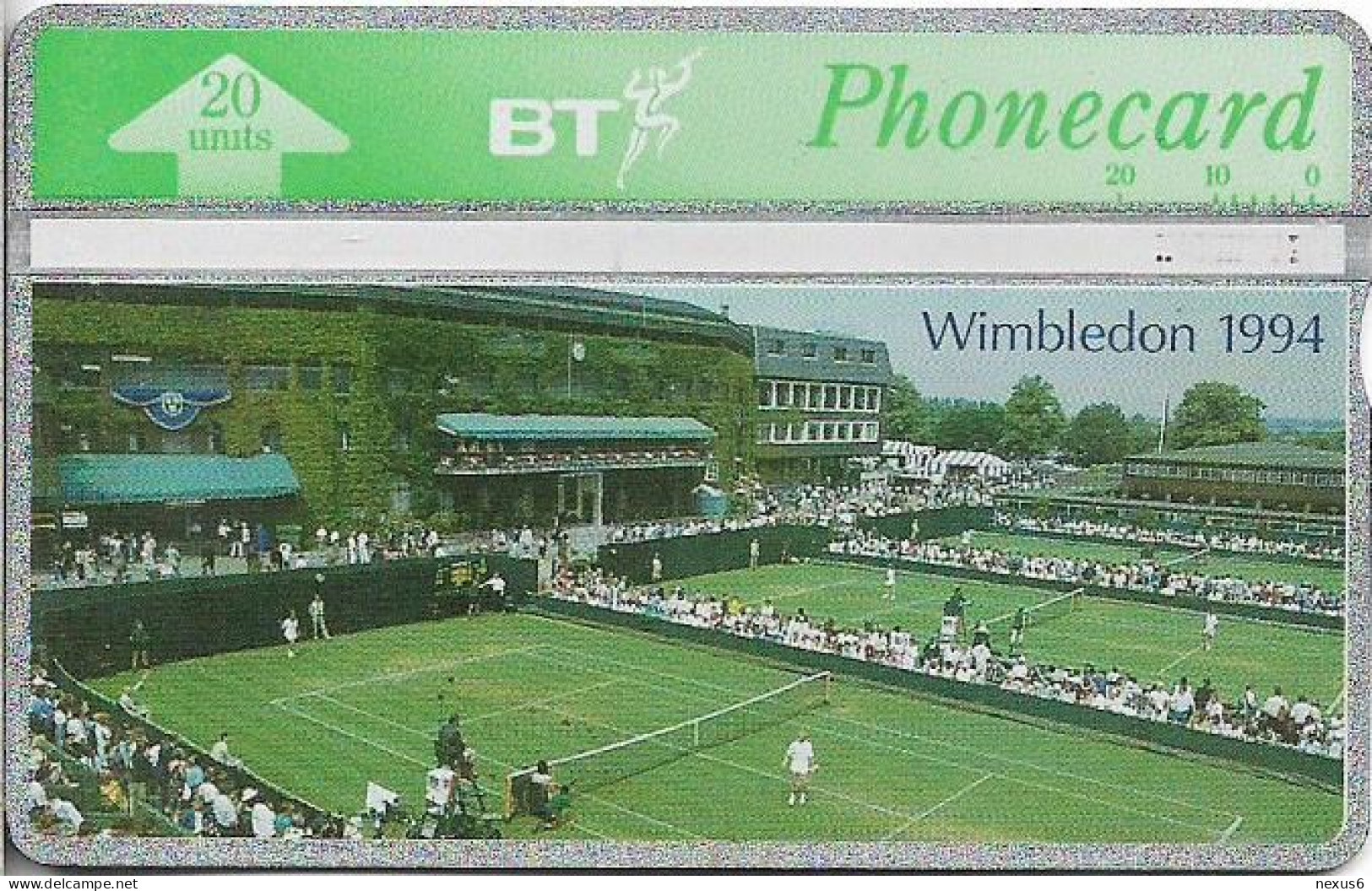 UK - BT - L&G - BTC-115 - Wimbledon Tennis, 05.1994 - 405B - 20U, 9.000ex, Used - BT Emissioni Commemorative