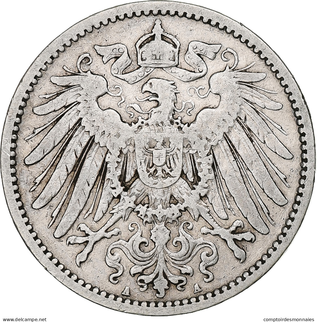 Empire Allemand, Wilhelm II, Mark, 1893, Berlin, Argent, TTB, KM:14 - 1 Mark