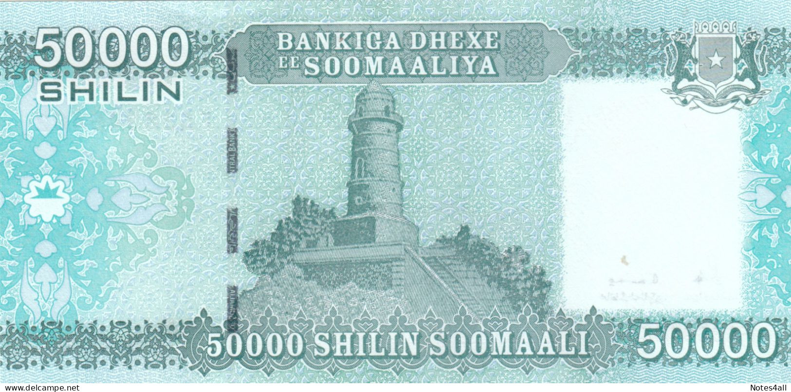 Somalia 50000 50.000 Shillings Shillin 2010 2023 P-43 LOT X5 UNC NOTES - Somalie