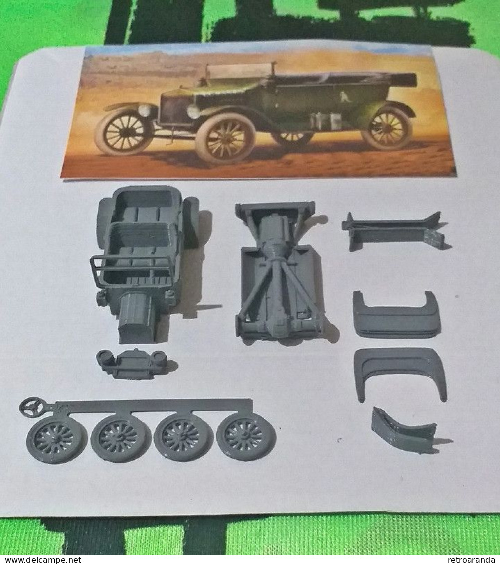 Kit Maqueta Para Montar Y Pintar - Vehículo Militar . Ford Model T Touring - 1/48. - Vehículos Militares