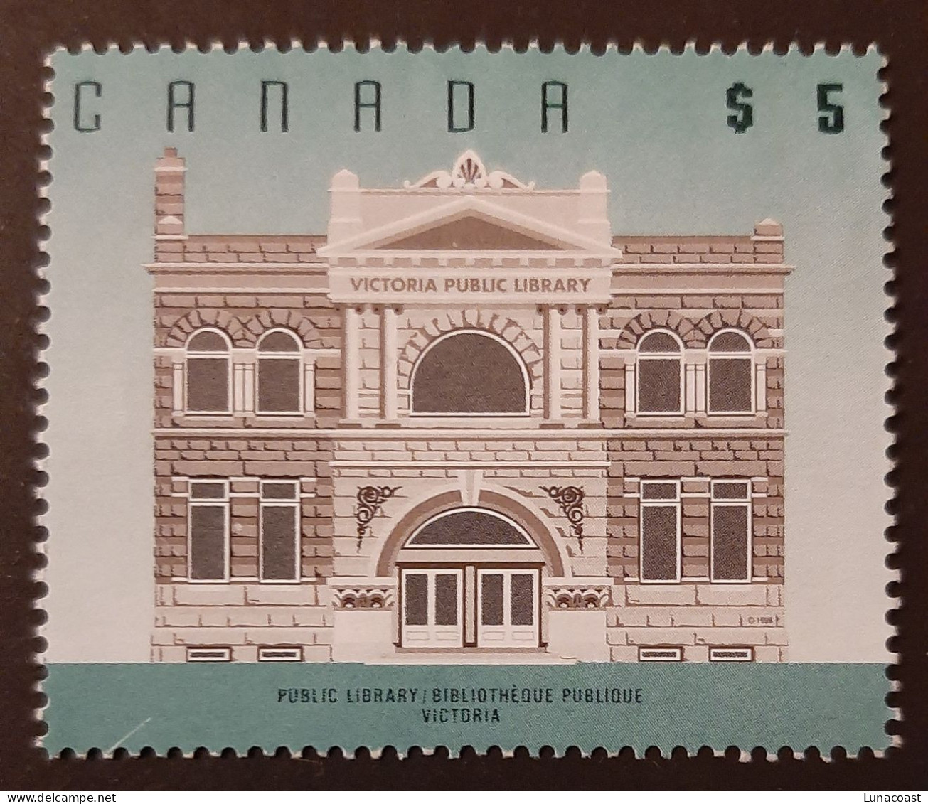 Canada 1996  USED  Sc1378    5$ Public Library, Victoria - Gebraucht