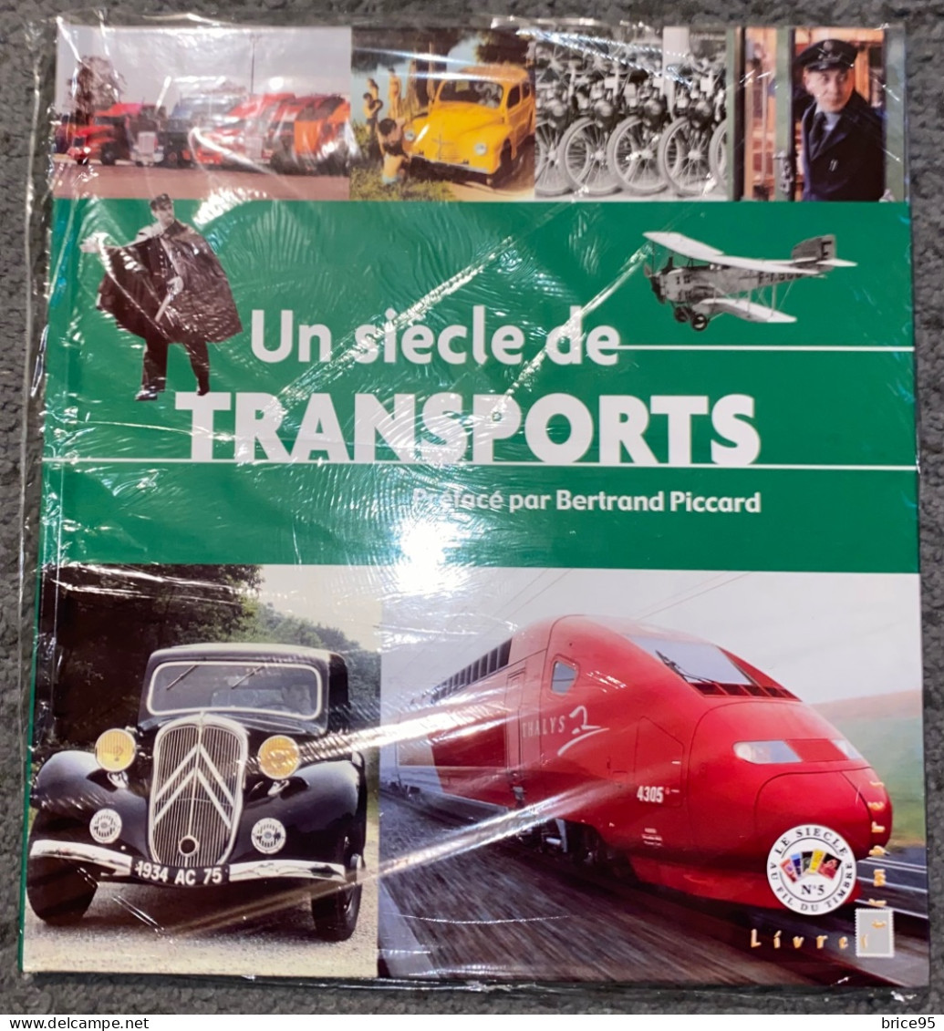 France - Livres Timbrés - Un Siècle De Transports - Bertrand Piccard - Sous Blister - 2002 - Neufs