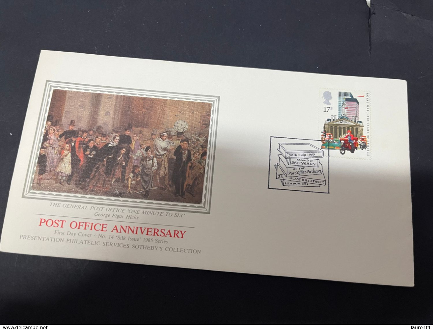 9-2-2024 (3 X 44) UK (Great Britain) FDC - 1985 - Post Office Anniversary - 1981-1990 Em. Décimales