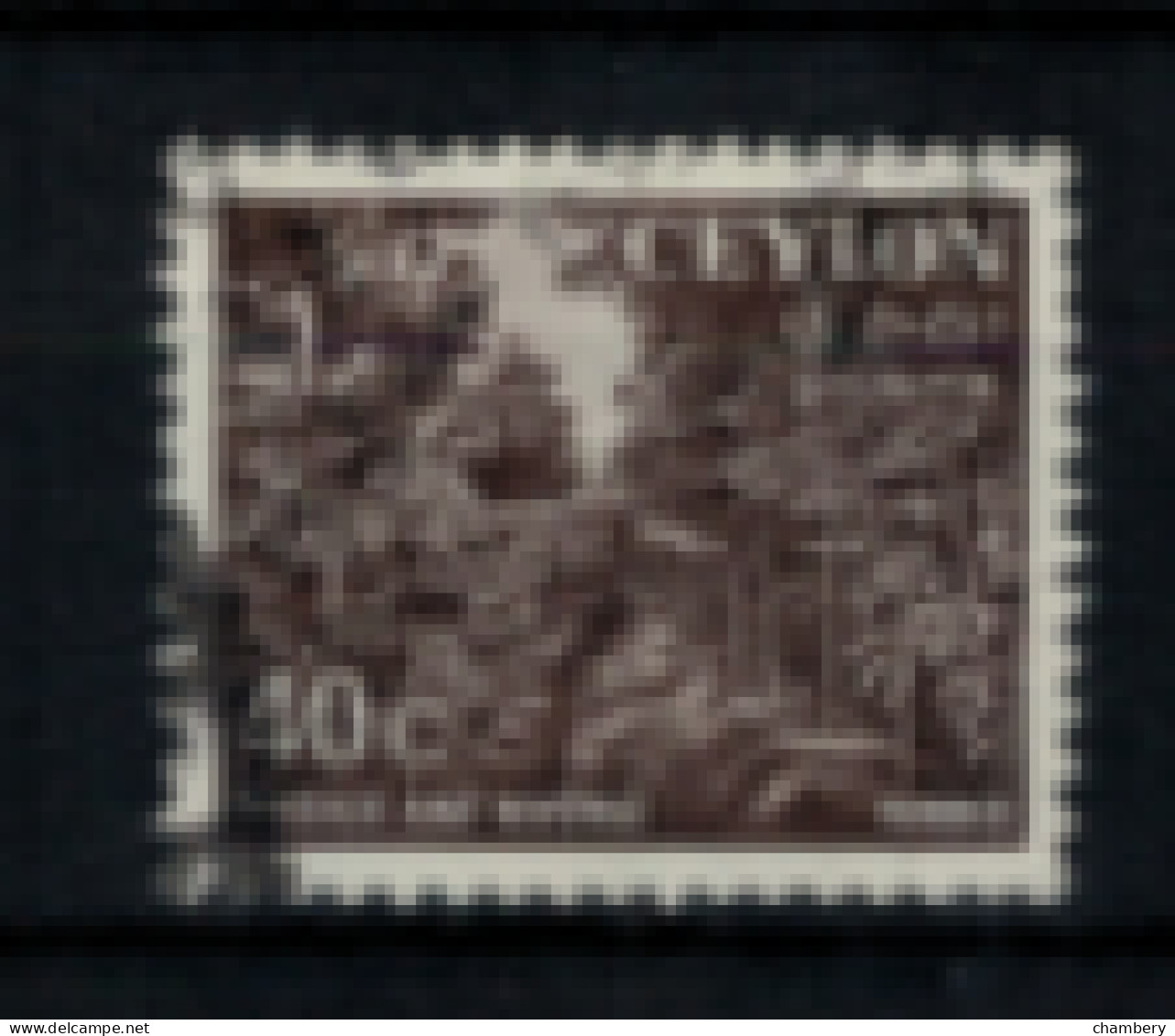 Ceylan - "Plantation D"hévéa" - Oblitéré N° 297 De 1954 - Sri Lanka (Ceylan) (1948-...)
