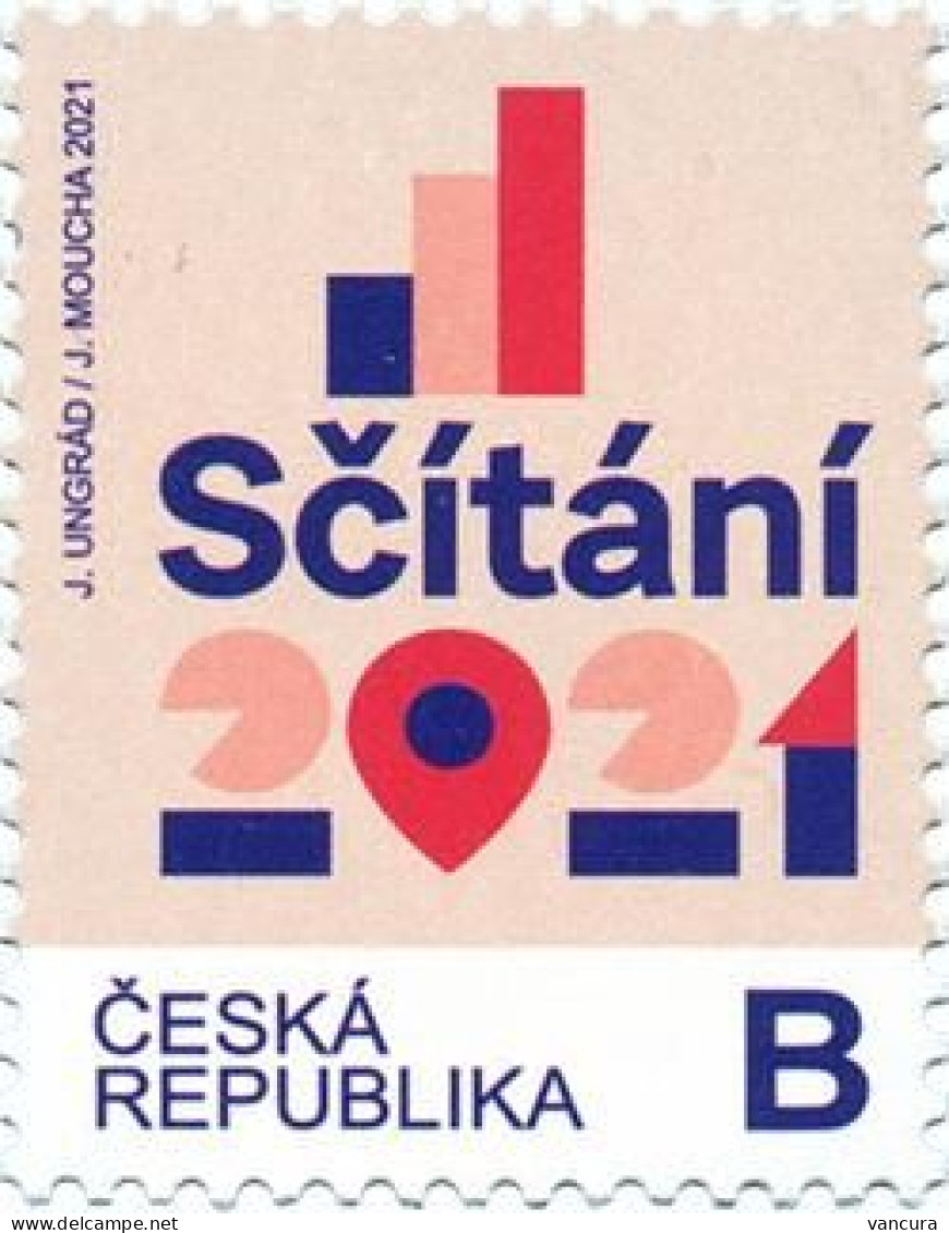 ** 1105 Czech Republic Census 2021 - Unused Stamps