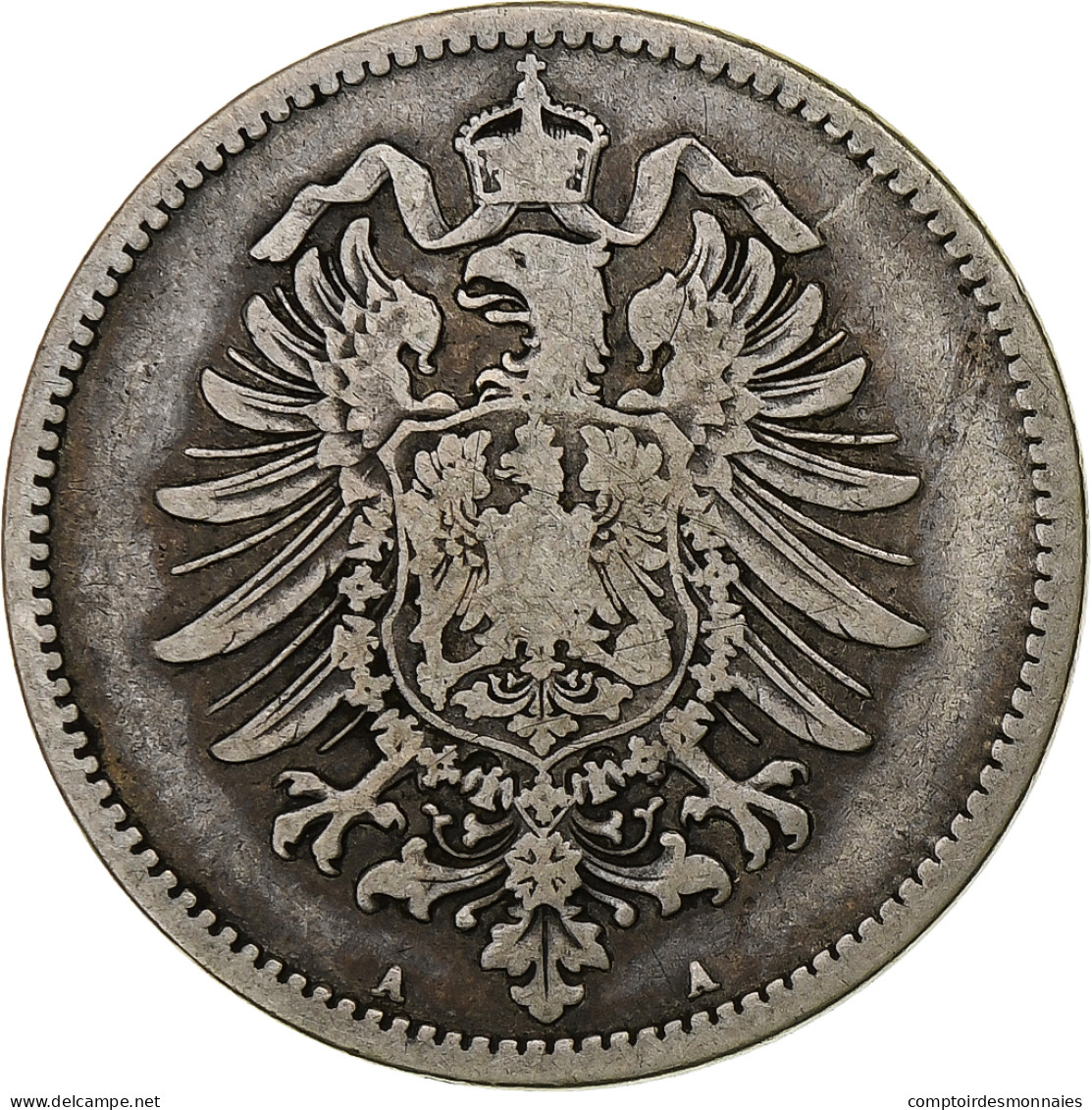 Empire Allemand, Wilhelm I, Mark, 1875, Berlin, Argent, TTB, KM:7 - 1 Mark