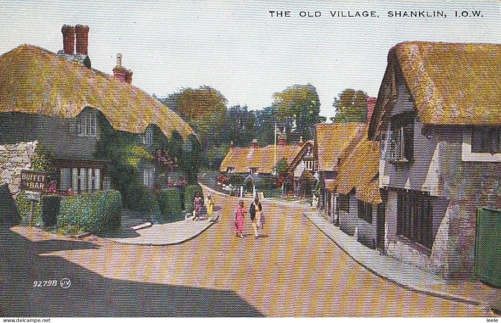 BS68.  Vintage Postcard. The Old Village.  Shanklin.  Isle Of Wight. - Shanklin