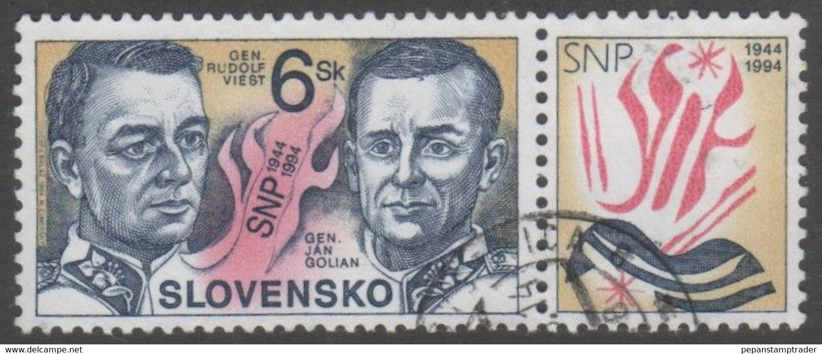 Slovakia - #189 - Used+label - Used Stamps