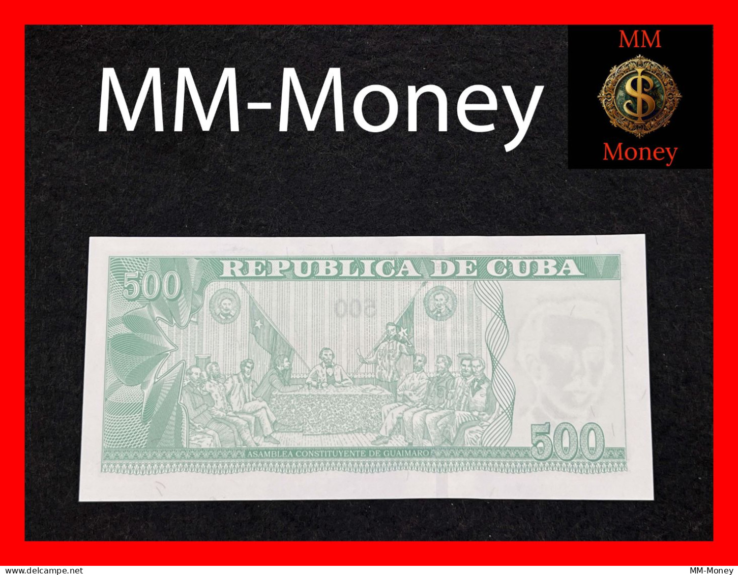 CUBA  500 Pesos  2022   P. 131   **JZ Replacement**     UNC - Kuba