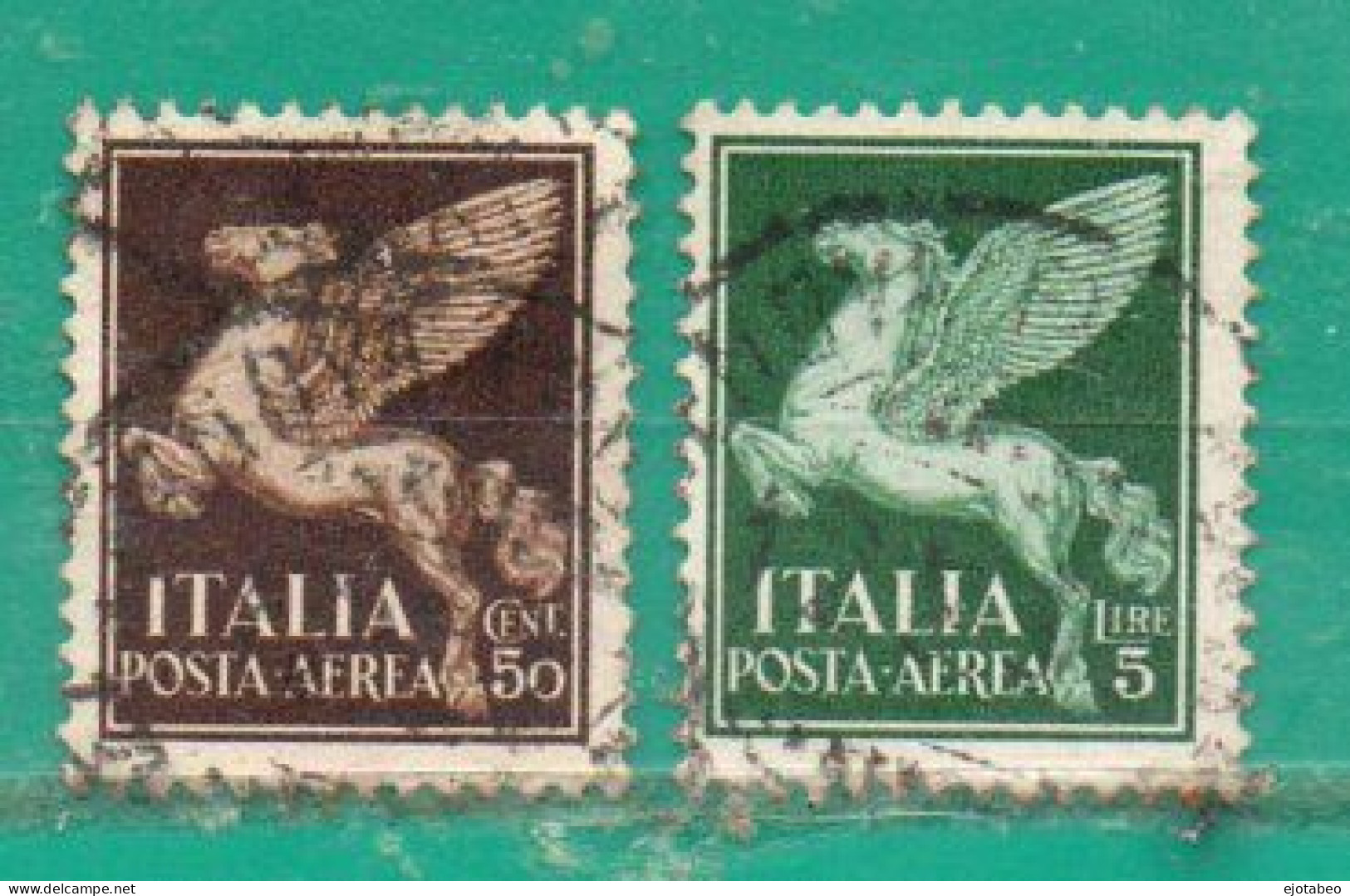 ITALIA 1930/32 YT A12, A12A, A14, A16 Y A15 Usados TT: Caballos Alados, Flechas - Luftpost