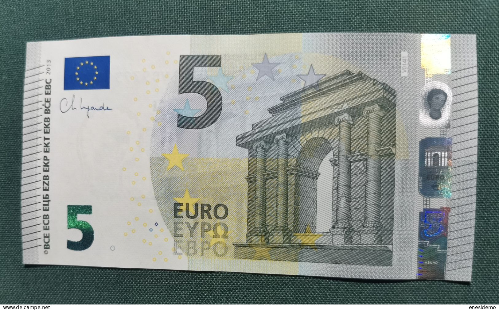 5 EURO SPAIN 2013 LAGARDE V014J1 VB SC FDS UNCIRCULATED PERFECT - 5 Euro