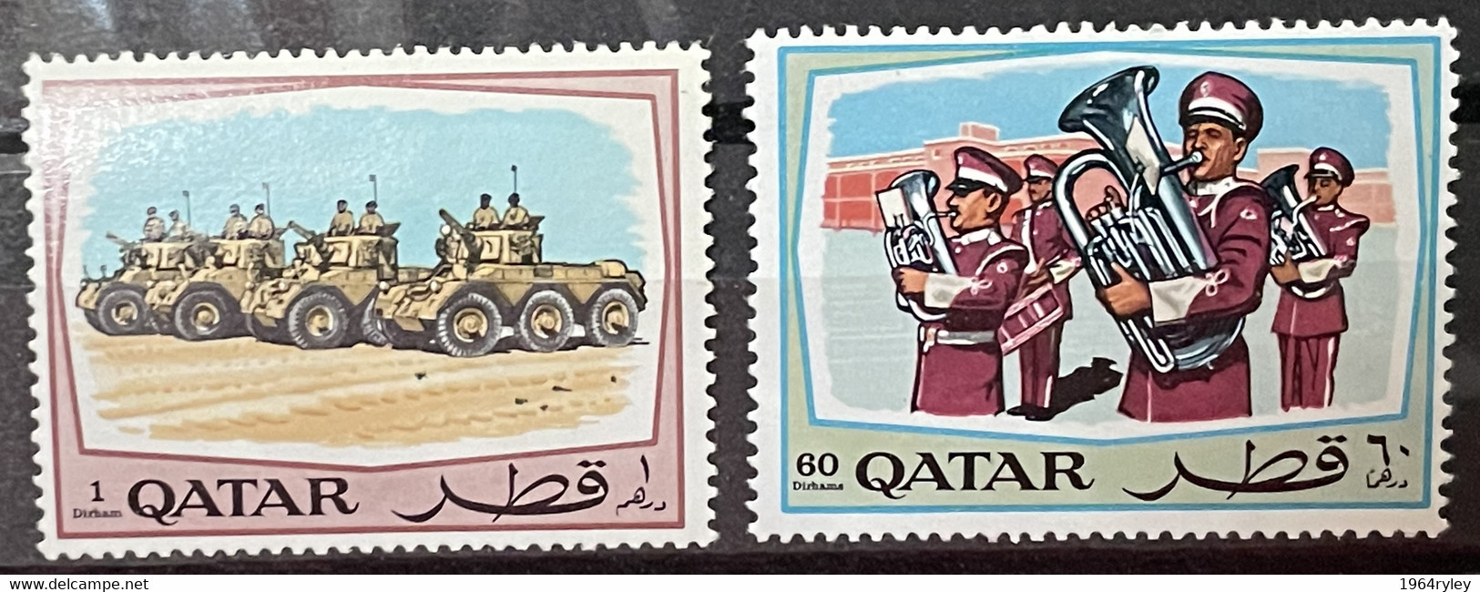 QATAR - MH* - 1969 -   #  172, 175 - Qatar
