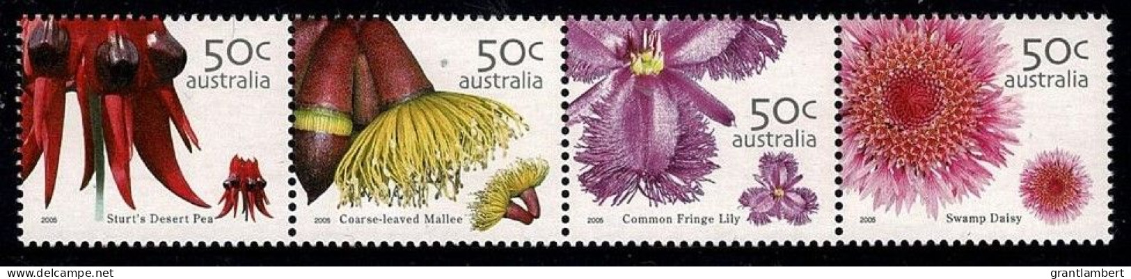 Australia 2005 Wildflowers  Set As Strip Of 4 MNH - Ongebruikt