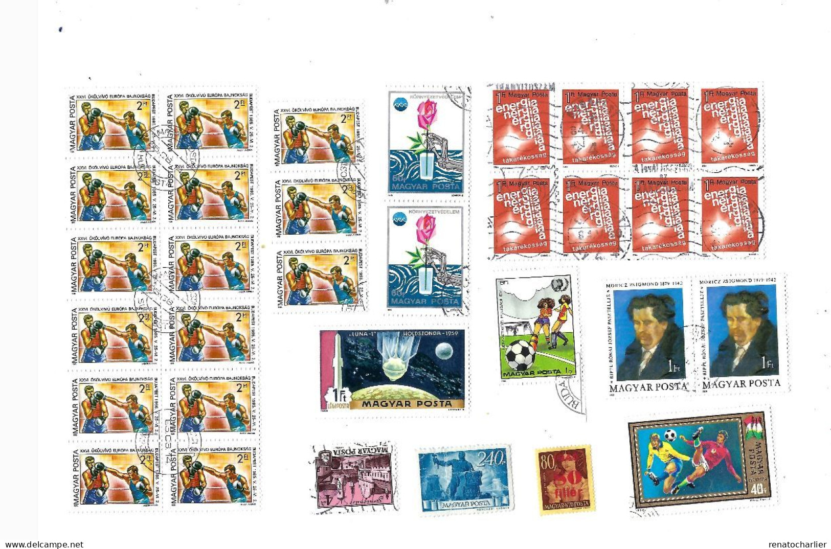 Collection De 135 Timbres  Oblitérés. - Sammlungen