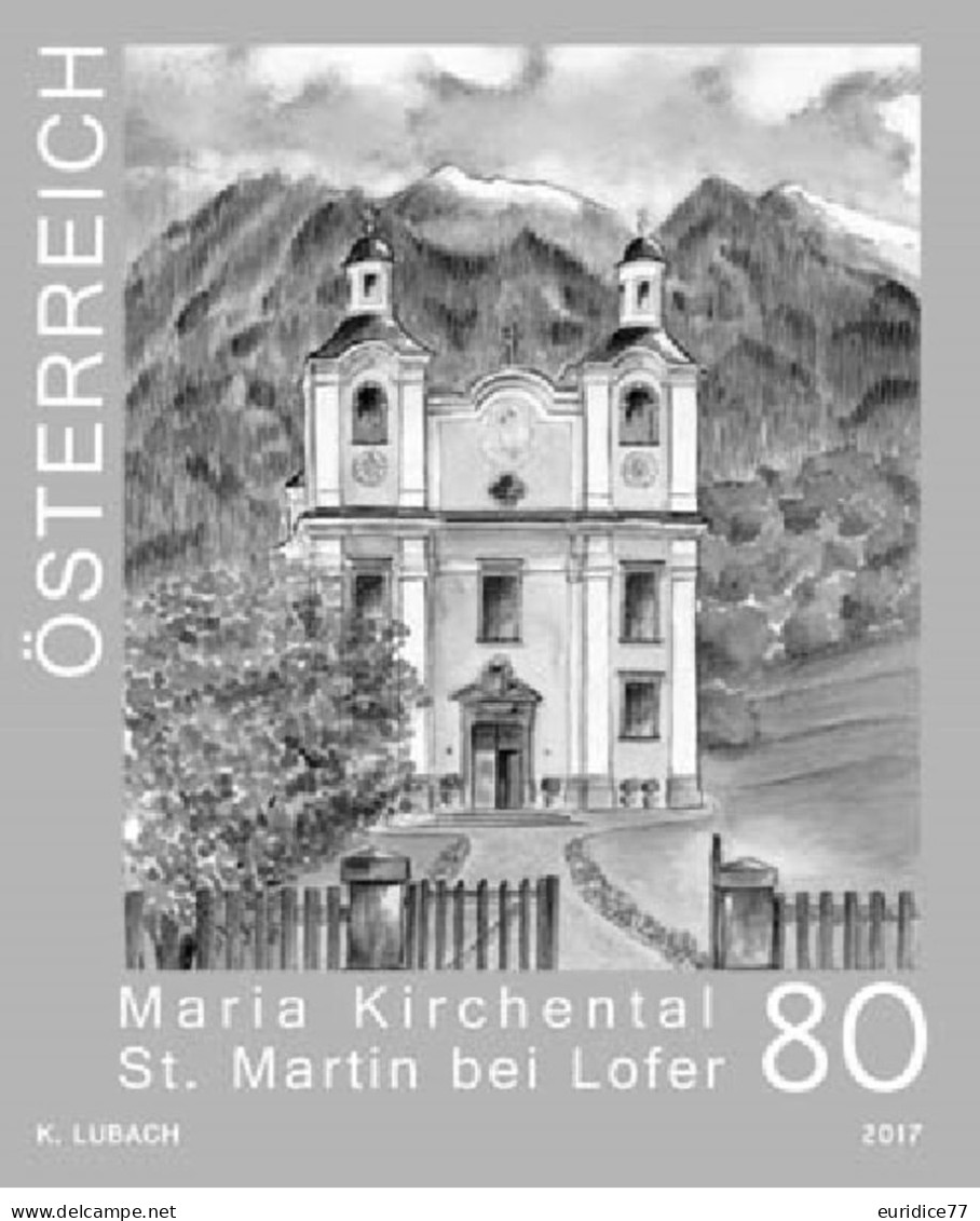 Austria 2017 -  Maria Kirchental Black Print Mnh** - Ensayos & Reimpresiones