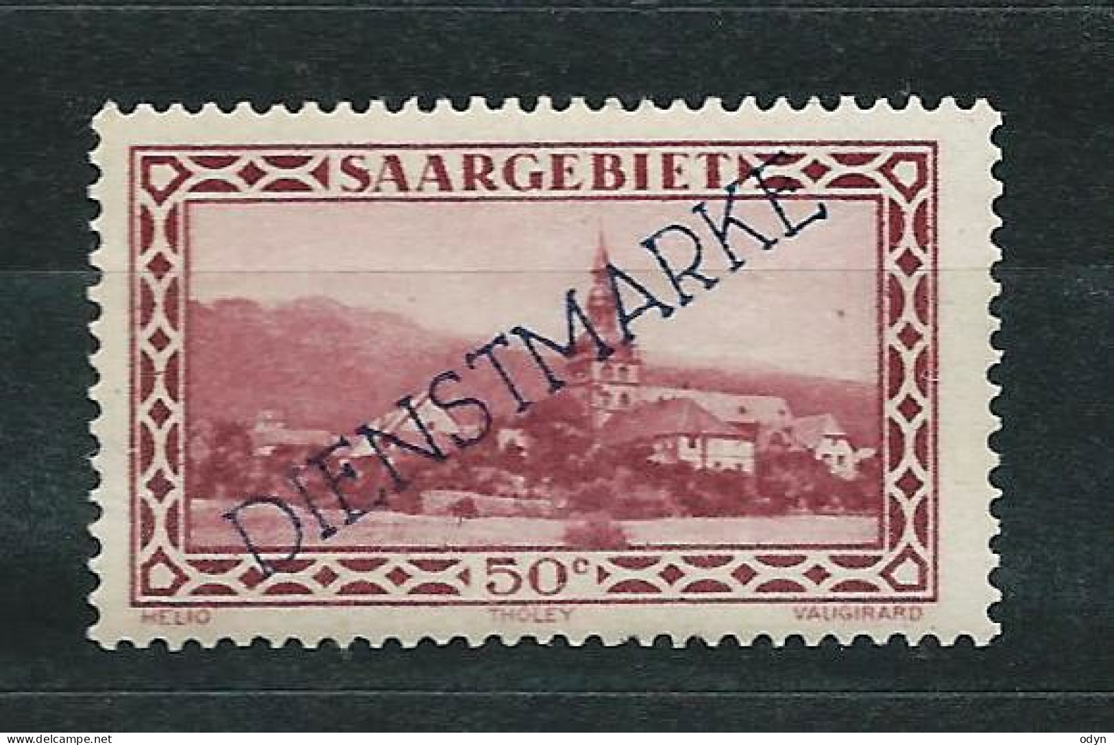 Saargebiet Dienstmarken 1927/1932, MiNr 18 - Unused MNH ** (2) - Dienstmarken