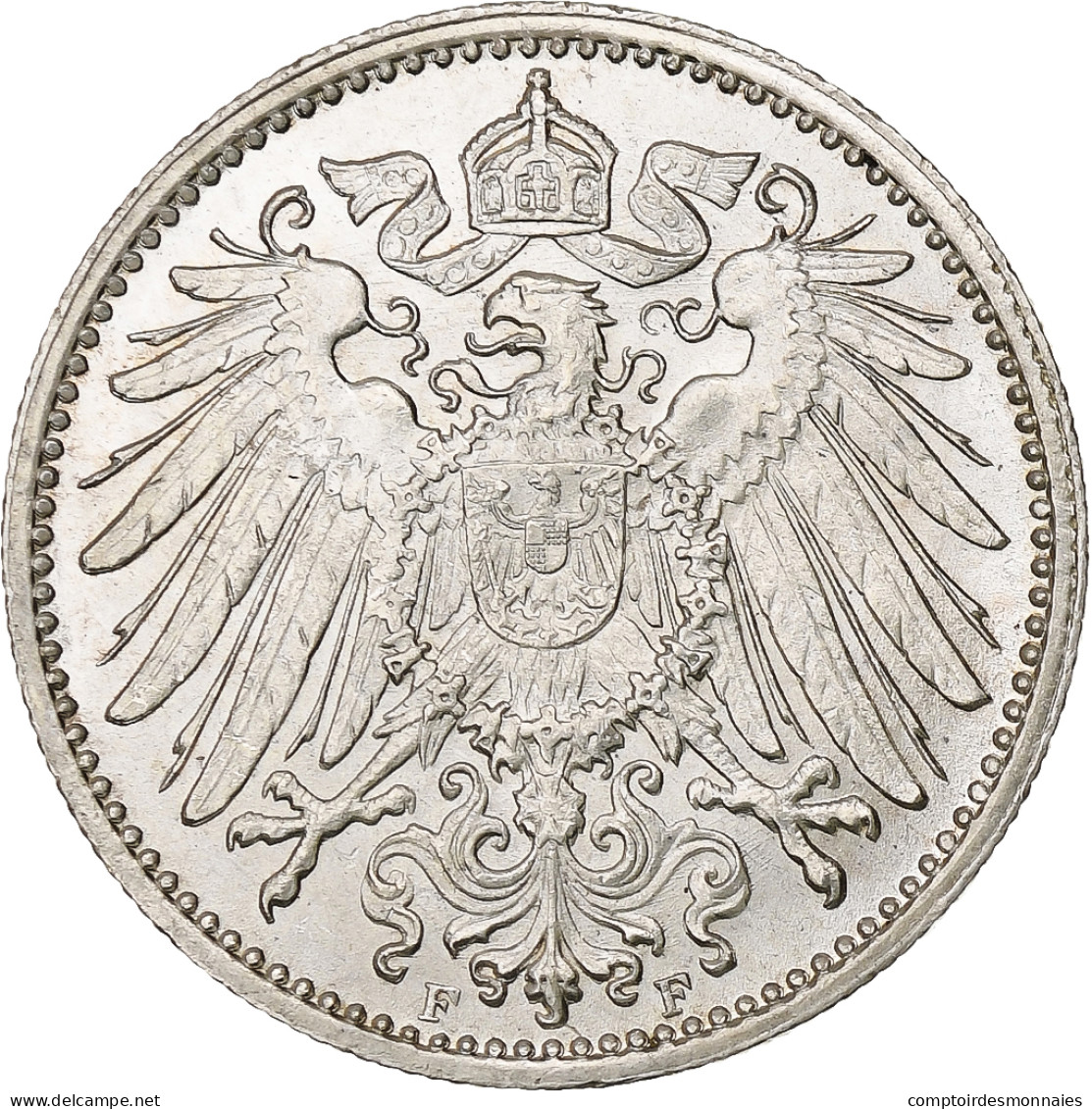 Monnaie, GERMANY - EMPIRE, Wilhelm II, Mark, 1916, Stuttgart, TTB+, Argent,KM 14 - 1 Mark