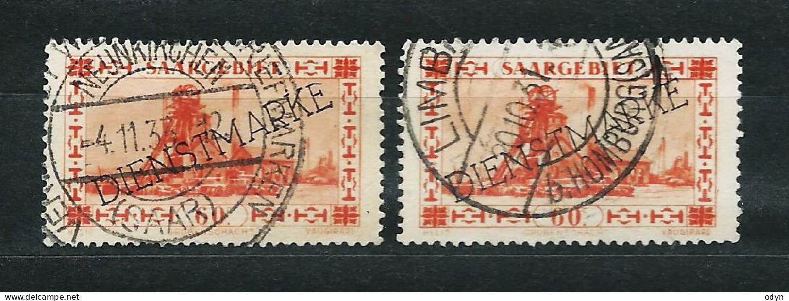 Saargebiet Dienstmarken 1929/34, MiNr 29, Overprint ERROR PFXI - Used, See Description - Service