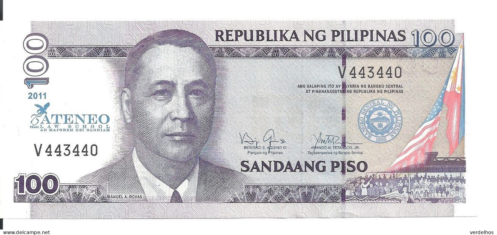 PHILIPPINES 100 PISO 2011 UNC P 212 - Filipinas