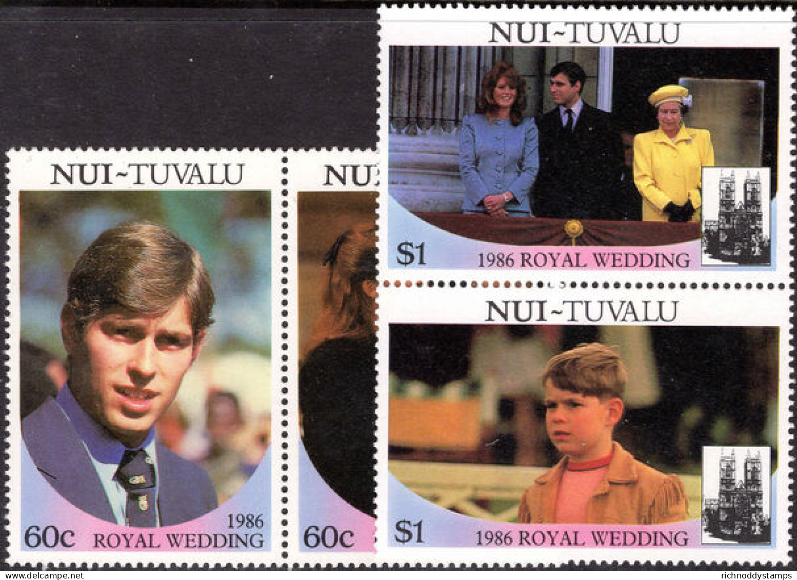 Nui 1986 Royal Wedding Unmounted Mint. - Tuvalu