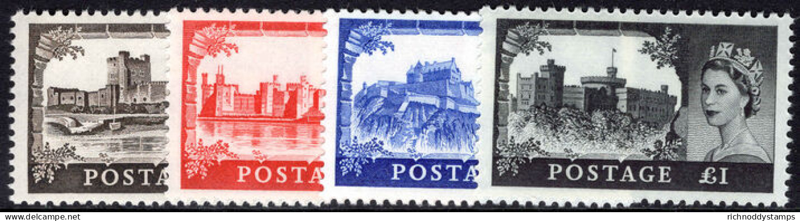 1967-68 Castles Set No Wmk Unmounted Mint. - Unused Stamps