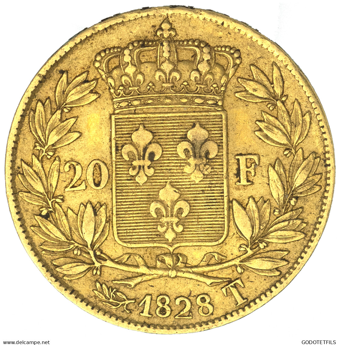 Charles X-20 Francs 1828 Nantes - 20 Francs (gold)