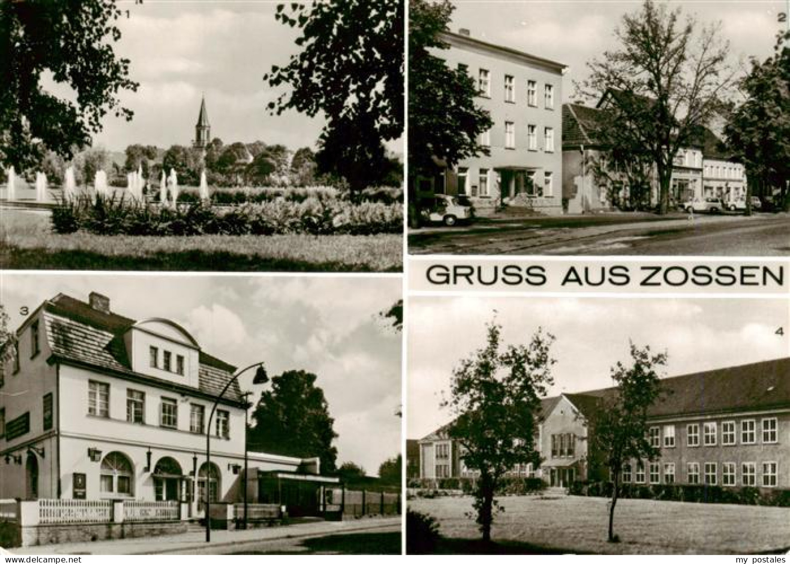 73956196 Zossen_Brandenburg Park Marktplatz Skala-Lichtspiele Berufsschule - Zossen