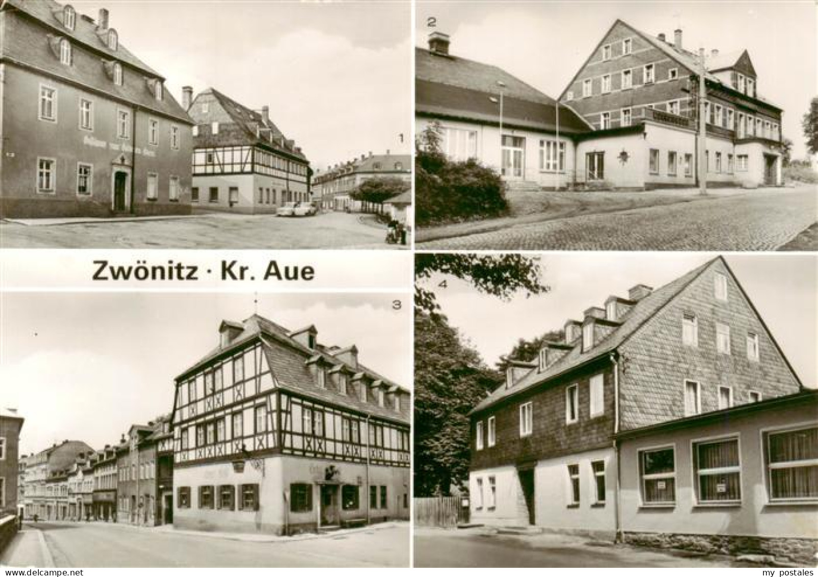 73956176 Zwoenitz_Sachsen Teilansicht Kulturhaus Bahnhofstrasse Teichschaenke - Zwoenitz