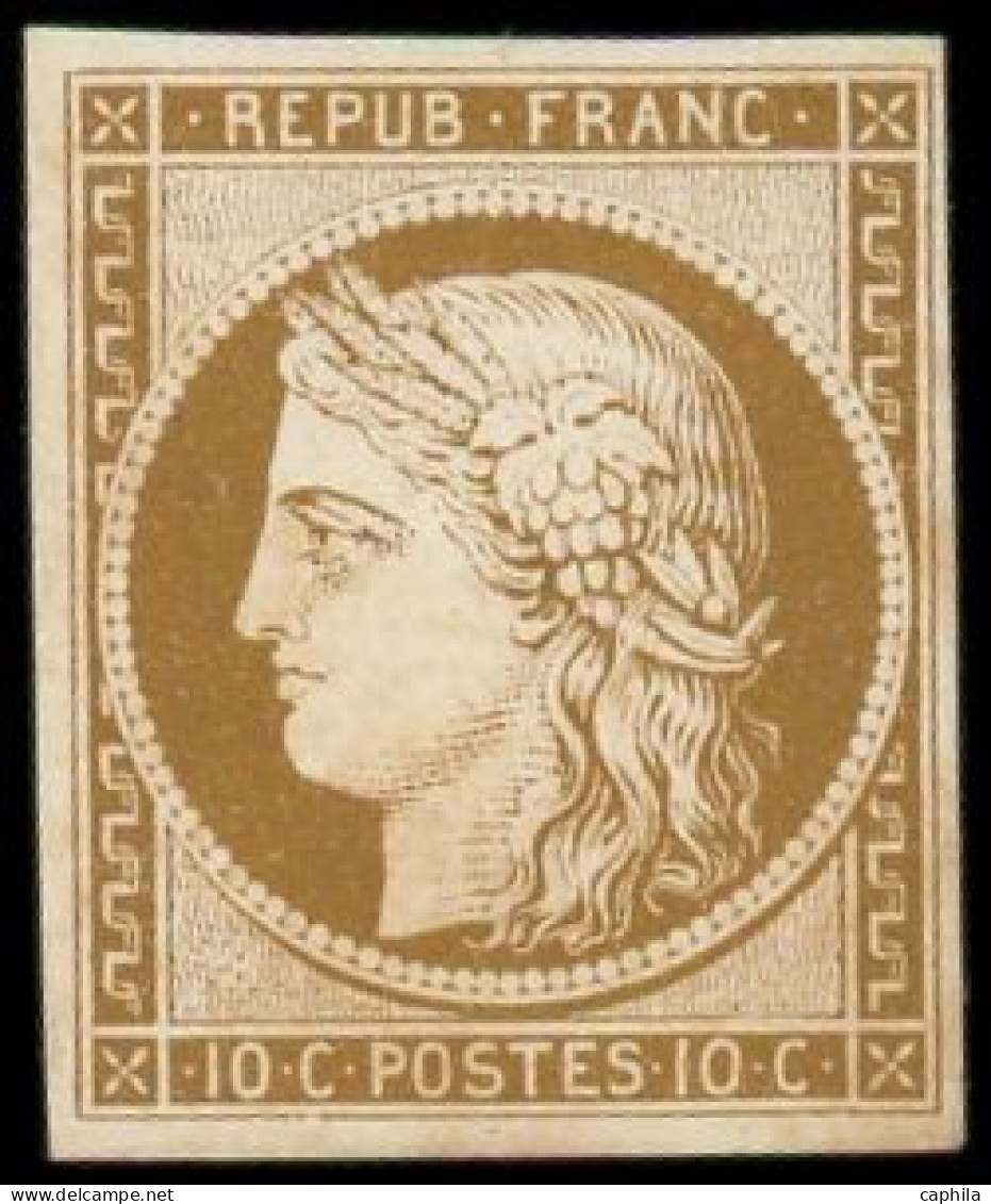 ESS FRANCE - Poste - 1, Essai Sur Bristol En Bistre - 1849-1850 Ceres