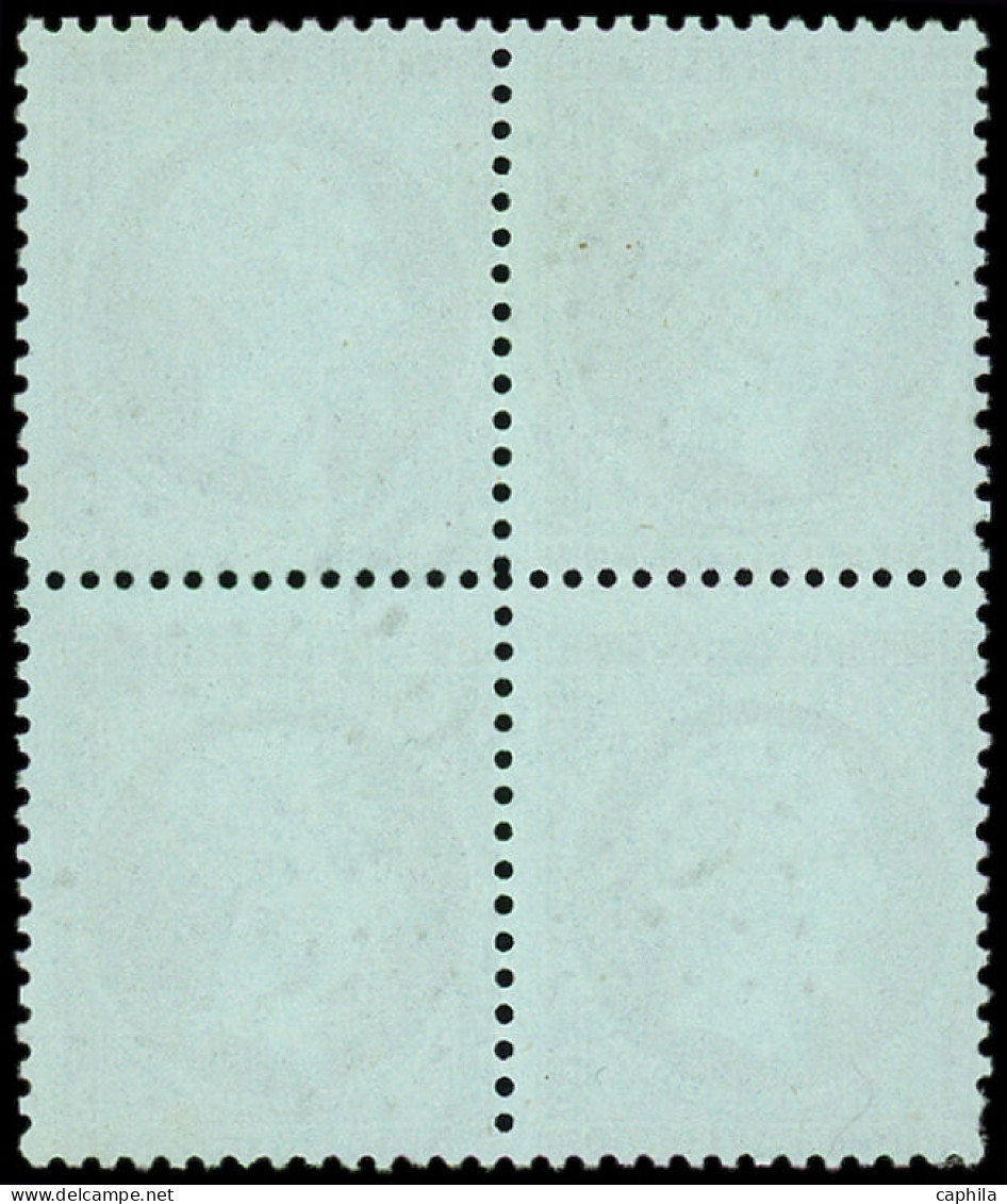 O FRANCE - Poste - 19, Bloc De 4, GC 2636: 1c. Olive - 1862 Napoleon III