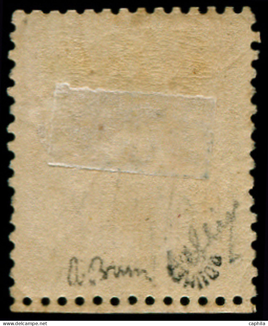 * FRANCE - Poste - 23, Signé Brun + Certificat Roumet: 40c. Orange - 1862 Napoleon III