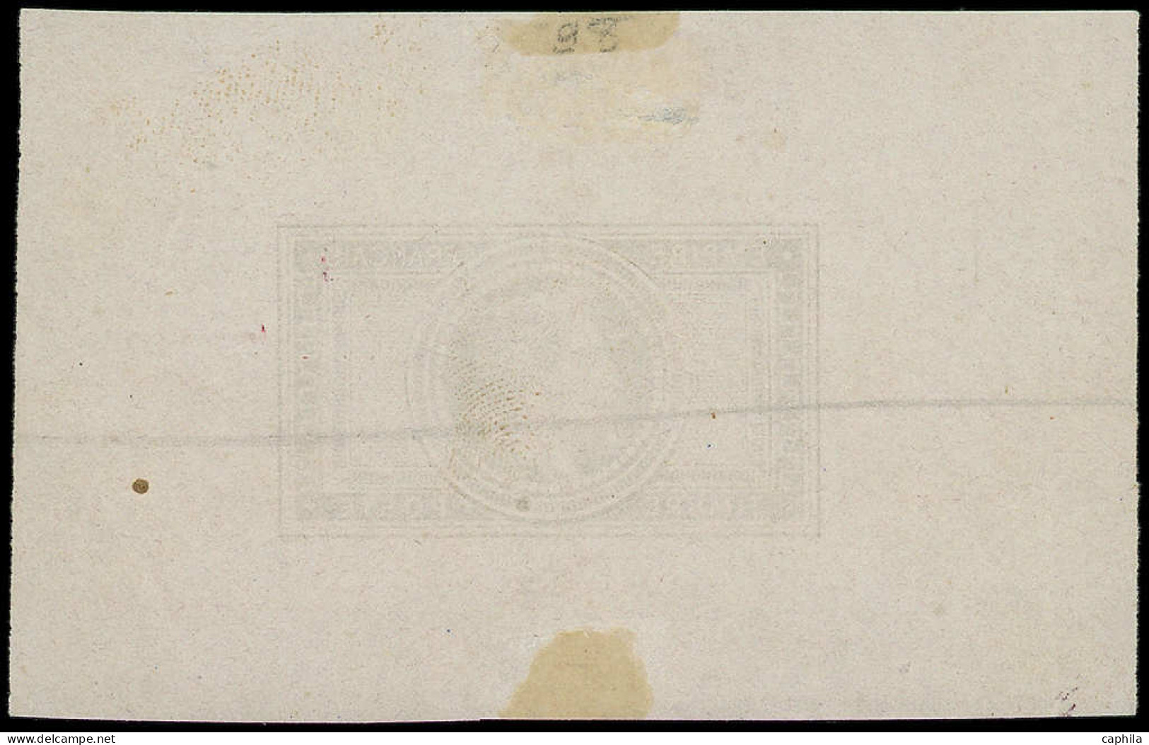 EPT FRANCE - Poste - 33, Epreuve En Gris, Sans La Valeur, 2 Pelurages Hors Timbre - 1863-1870 Napoleon III With Laurels