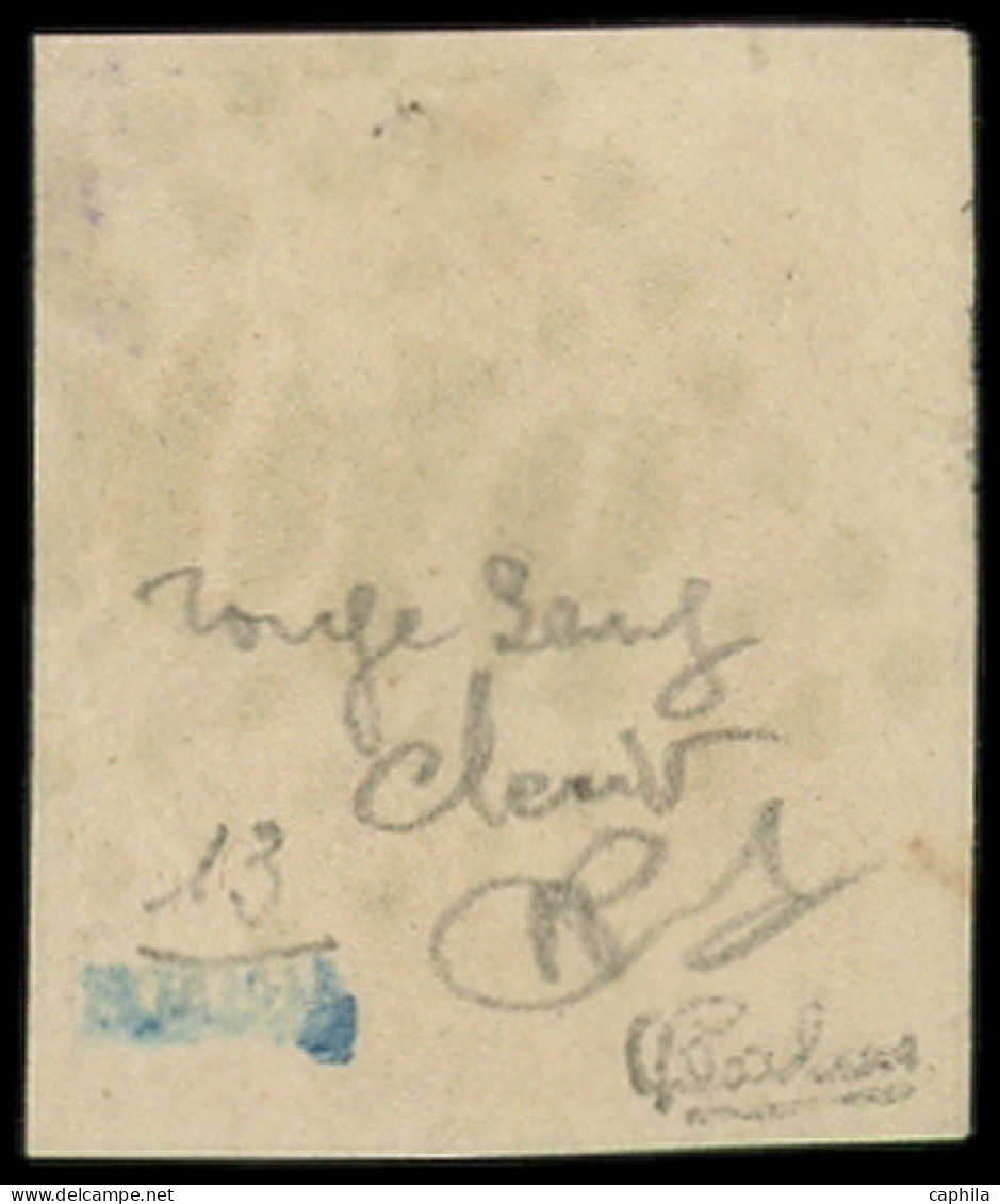 O FRANCE - Poste - 48d, Signé Calves: 40c. Rouge-sang Clair - 1870 Bordeaux Printing