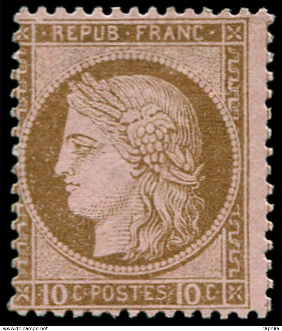 * FRANCE - Poste - 54, 10c. Brun Sur Rose - 1871-1875 Cérès