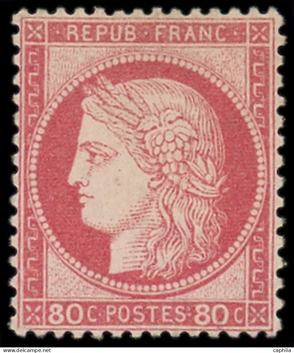 * FRANCE - Poste - 57, Signé Scheller: 80c. Rose - 1871-1875 Ceres