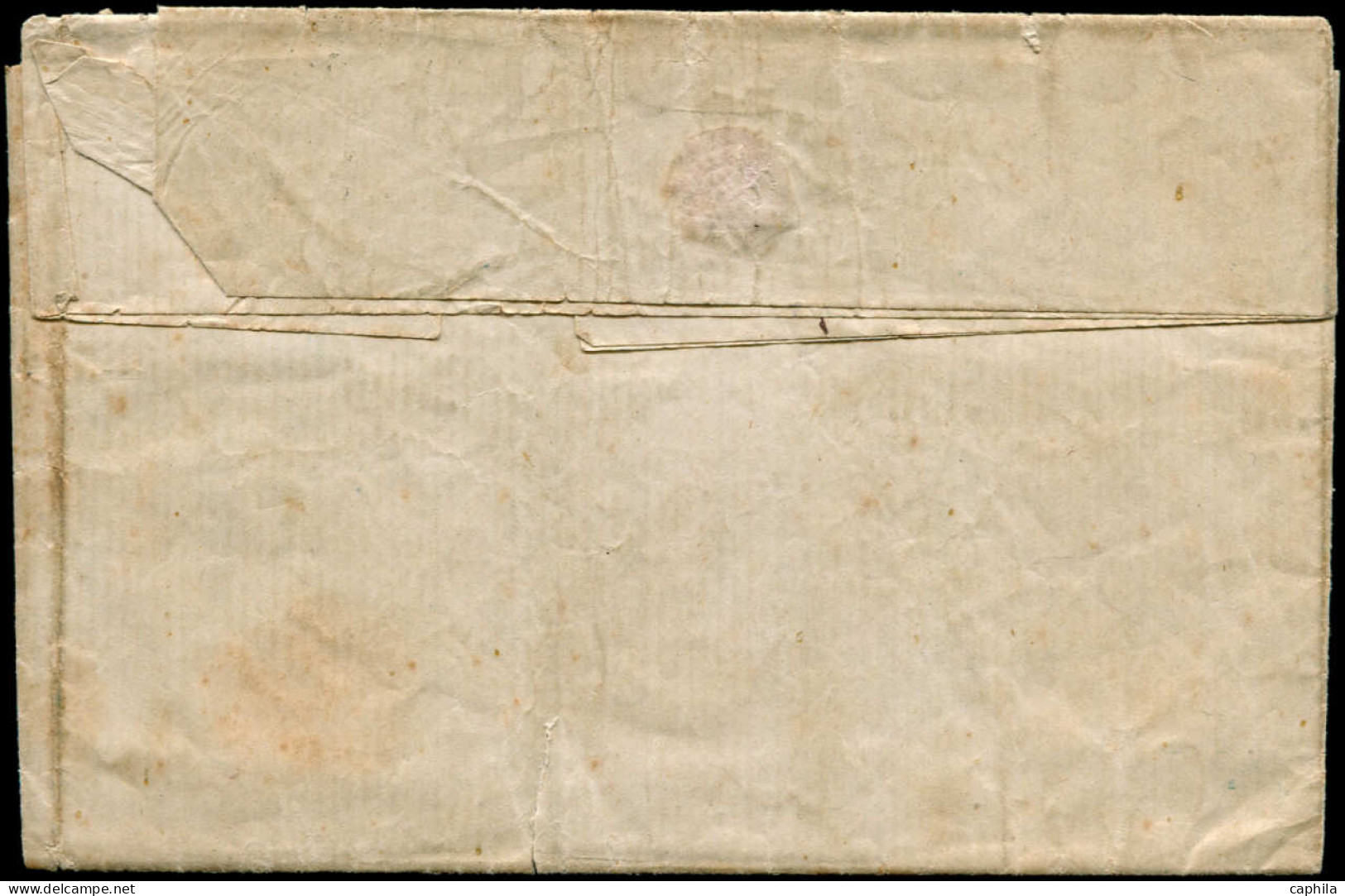 LET FRANCE - Poste - 60 (*), Lettre Du 28/4/74 Pour L'Uruguay Via Bordeaux, Taxée "10 Centimos" (un Ex. Défectueux) - 1849-1876: Classic Period