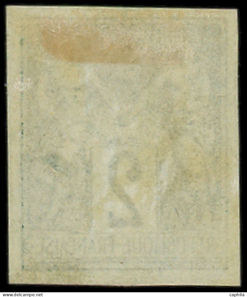 * FRANCE - Poste - 74a, Non Dentelé, Granet: 2c. Vert Foncé Sur Vert - 1876-1898 Sage (Type II)