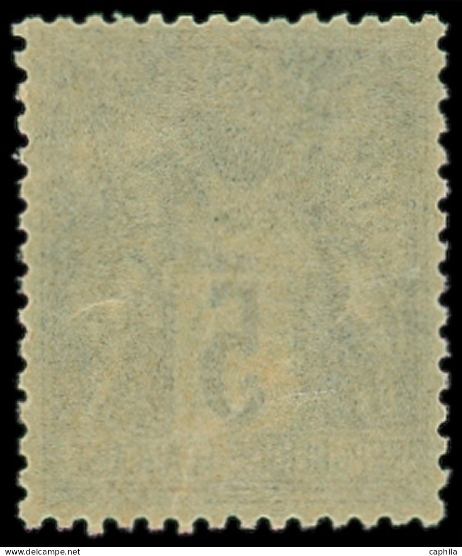 ** FRANCE - Poste - 75, Type II, Bon Centrage: 5c. Vert - 1876-1898 Sage (Tipo II)