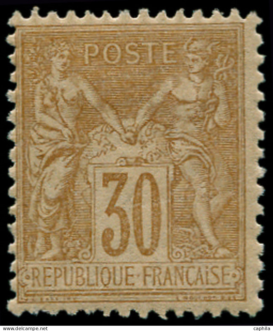 * FRANCE - Poste - 80, TB: 30c. Brun Jaune Type II - 1876-1898 Sage (Type II)