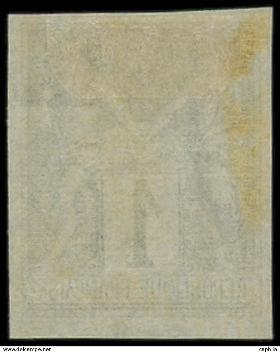 * FRANCE - Poste - 83f, Non Dentelé, Granet: 1c. Noir Sur Azuré - 1876-1898 Sage (Type II)