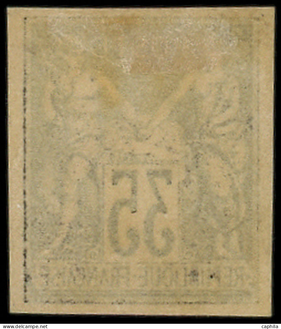 * FRANCE - Poste - 93d, Non Dentelé, Granet: 35c. Violet Sur Orange - 1876-1898 Sage (Type II)